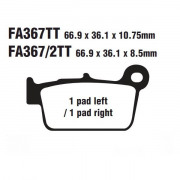 EBC Тормозные колодки для Эндуро и кросса